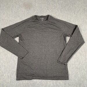 01.ALGO Shirt Mens Small Gray Long Sleeve Performance Quick Dry UV SPF 40